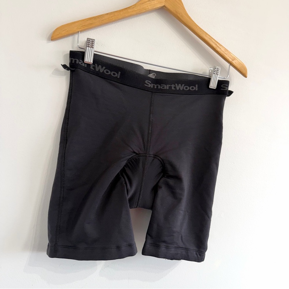 Smartwool Cycling shorts black padded athletic bike shorts - Picture 3 of 11